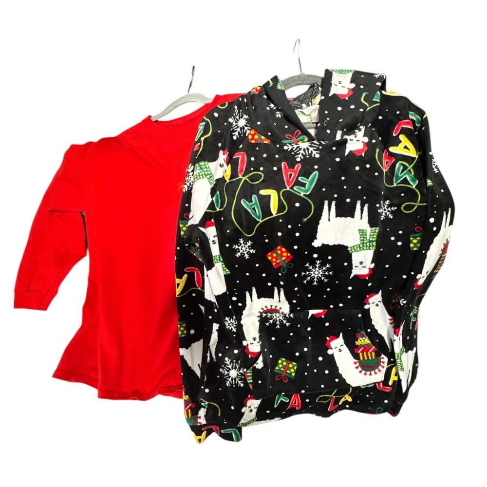 Christmas Llama Hoodie & Tee Bundle‎ Simply Southern Turtle Holiday Fleece Youth